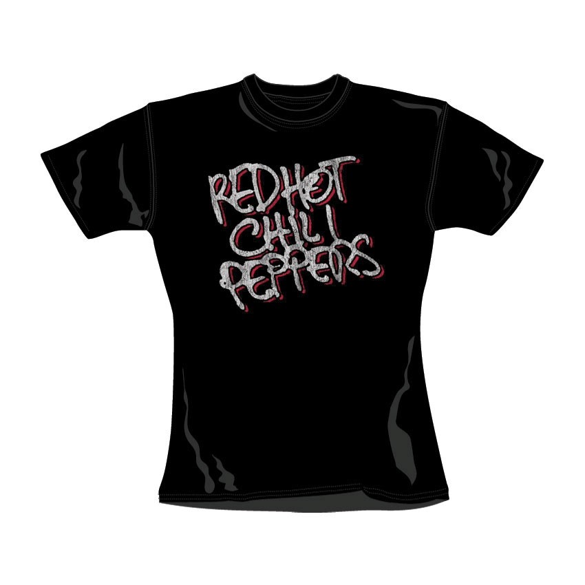 RED HOT CHILI PEPPERS "Free Hand Logo" Women's T-Shirt (L)
